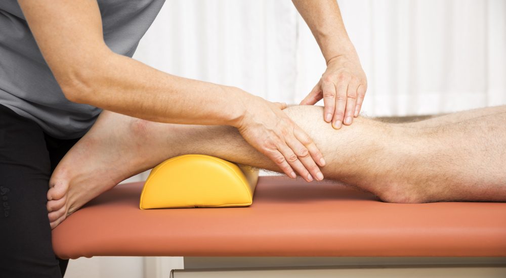 young man at the physio therapy An image of a young man at the physio therapy