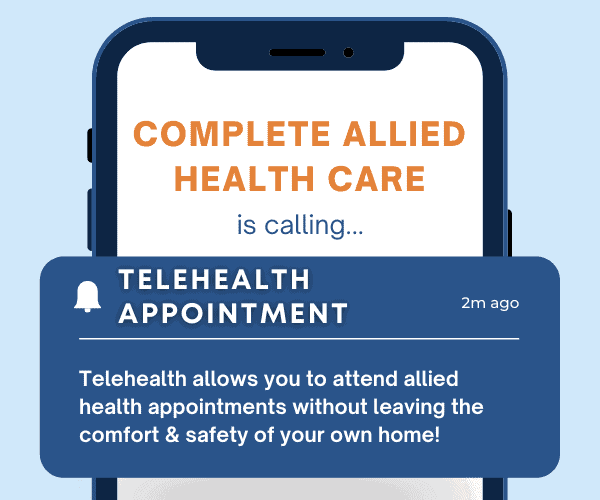 Telehealth available at complete allied health care